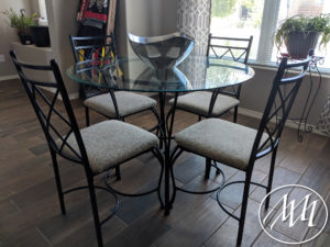 Dining Room Table and Chairs Before 